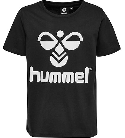 Hummel T-shirt - hmlTres - 2-pak - Caviar/Marshmallow