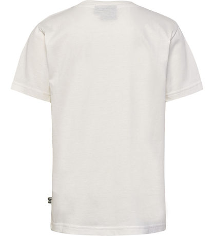 Hummel T-shirt - hmlTres - 2-pak - Caviar/Marshmallow