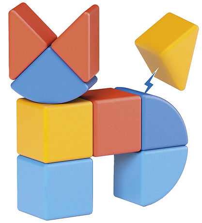 Geomag Magnetsæt - Magicube Shapes Animal Recycled - 9 Dele