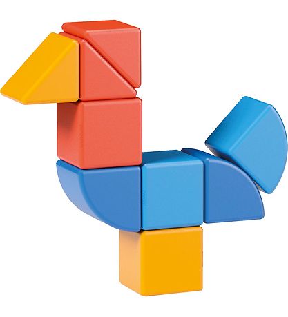 Geomag Magnetsæt - Magicube Shapes Animal Recycled - 9 Dele