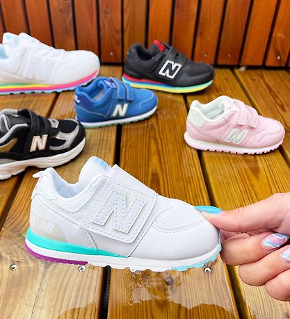 New Balance Sko - 574 - Sort/Neo Flame