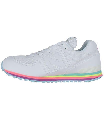 New Balance Sko - 574 - Hvid/Team Sky Blue