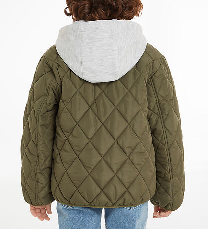 Tommy Hilfiger Dynejakke - Utility Olive