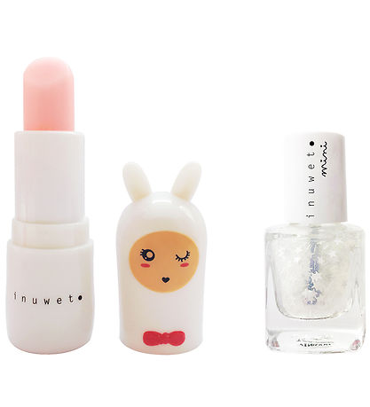 Inuwet Læbepomade/Neglelak - Cotton Candy/Stars - Hvid