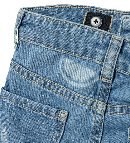 Name It Shorts - NkfRose - Denim Blue/CITRUS