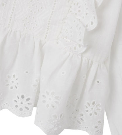 Name It Bluse - NkfKora - Bright White
