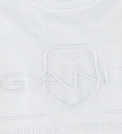 GANT T-shirt - Tonal - Hvid