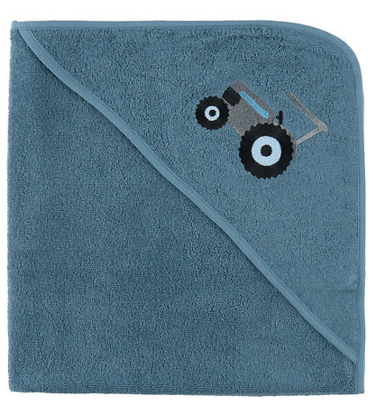 Nørgaard Madsen Babyhåndklæde - 75x75 cm - Middel Blue m. Trakto