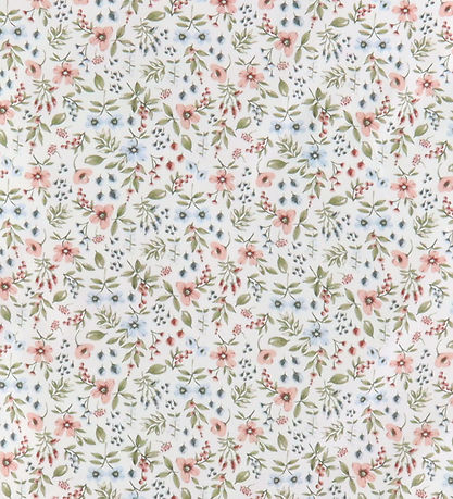 Nørgaard Madsens Sengetøj - Baby - Hvid m. Blomster
