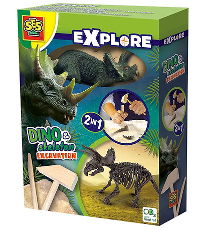 SES Creative Udhug - Explore - Triceratops og Skelet