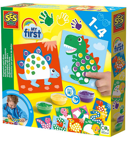 SES Creative - Min Første Fingermaling - Dinosaurer