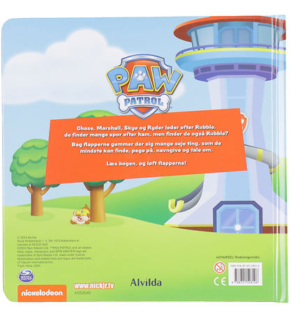 Alvilda Bog m. Flapper - Paw Patrol - Find Rubble - Dansk