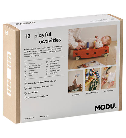MODU Baby Motoriksæt - 10 Dele - Ocean Mint/Forest Green
