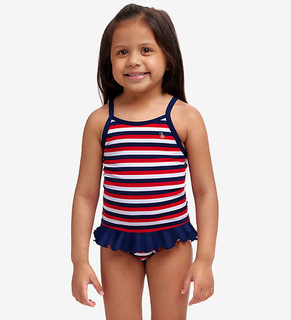 Funkita Badedragt - Belted Frill - UV50+ - Riviera
