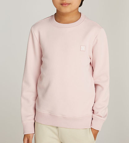 Calvin Klein Sweatshirt - Mono Mini Badge - Peach Whip