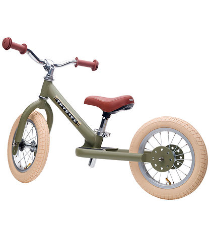TryBike Løbecykel - Steel - Vintage Edition - Støvet Grøn