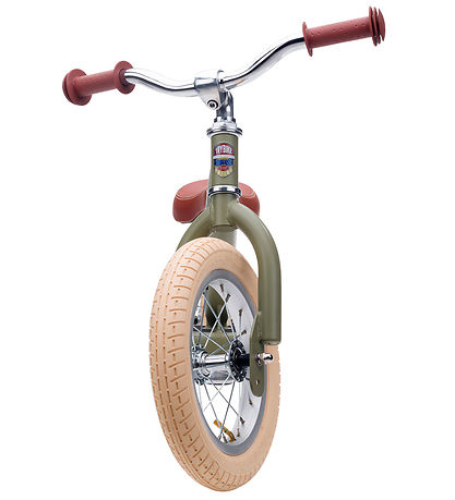 TryBike Løbecykel - Steel - Vintage Edition - Støvet Grøn