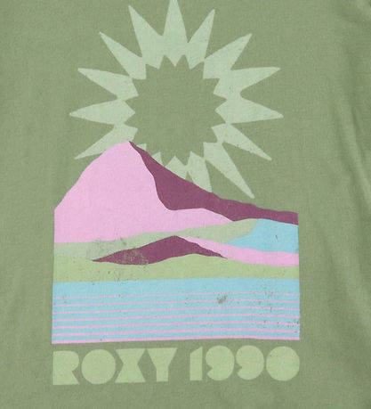 Roxy T-Shirt - Day And Night - Vintage B - Oil Green