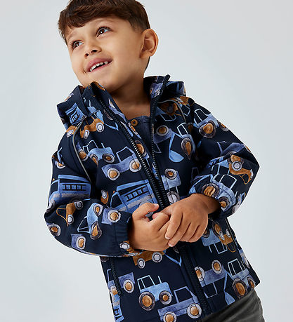 Name It Softshelljakke m. Fleece - NmmAlfa08 - Dark Sapphire m. 