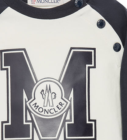 Moncler Bluse - Hvid/Navy