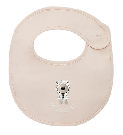 Moncler Sæt - Hue/Savlesmæk/Body l/æ - Light Pink m. Bamse