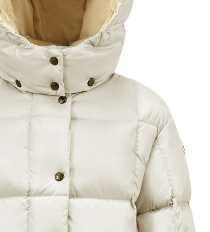 Moncler Dunjakke - Parana - Creme m. Beige