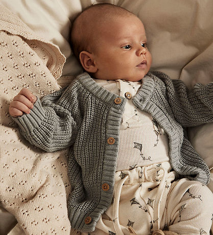 Lil Atelier Cardigan - NbnEmlen - Strik - Limestone
