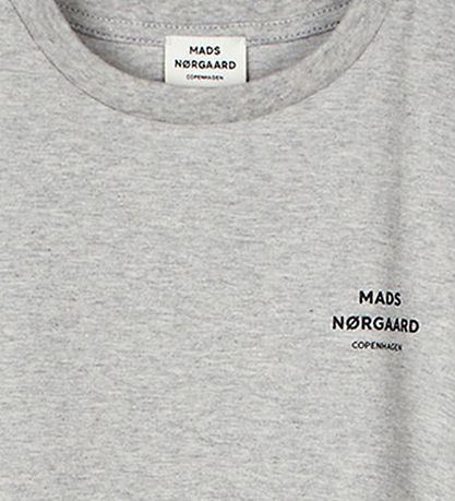 Mads Nørgaard T-shirt - Thorlino - Light Grey Melange