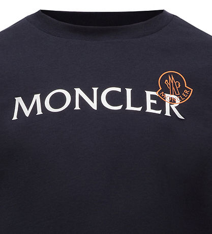 Moncler Bluse - Medium Blue m. Hvid