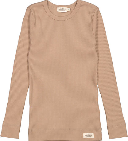 MarMar Bluse - Rib - Plain - Cardamom