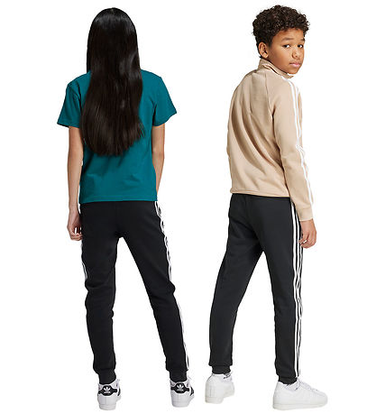 adidas Originals Sweatpants - Trefoil - Sort/Hvid