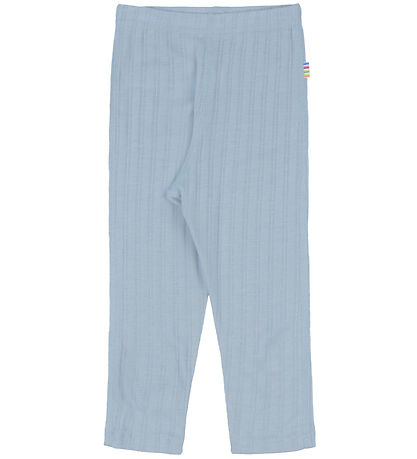 Joha Leggings - Uld/Silke - Støvet Blå