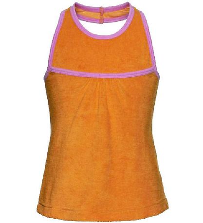 Mala Frotte Top - Orange m. Lyserd