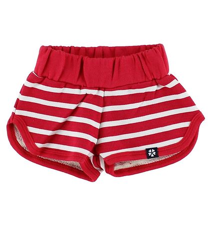 Papfar Shorts - Rd/Hvidstribet