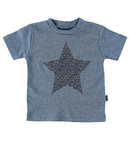 Fixoni T-Shirt - Blmeleret m. Stjerne
