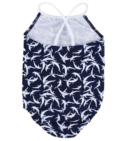 Petit Crabe Badedragt - UV50+ - Navy m. Delfiner