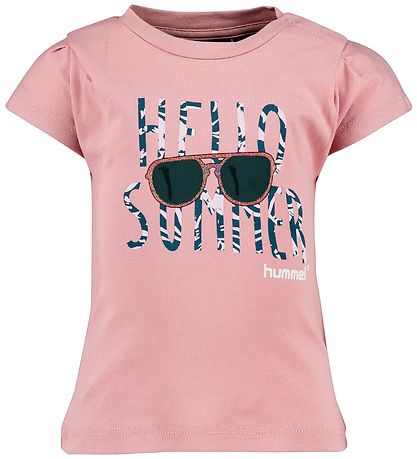 Hummel T-Shirt - HMLLoralai - Lyserd m. Print