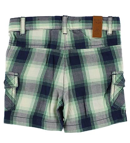 Small Rags Shorts - Navy/Grøn/Hvid