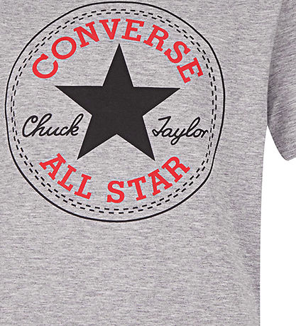 Converse T-shirt - Grmeleret m. Logo