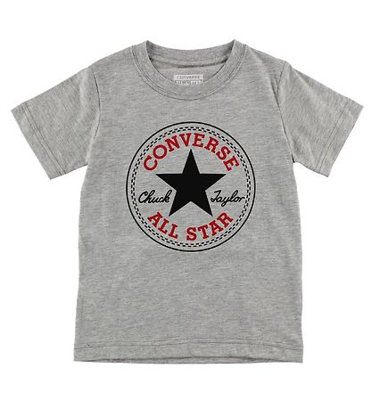 Converse T-shirt - Grmeleret m. Logo