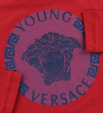 Young Versace Bluse - Rd m. Logo