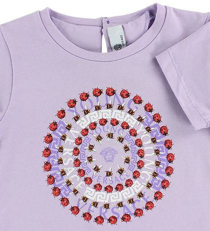 Young Versace T-shirt - Lavendel m. Logo/Mariehns