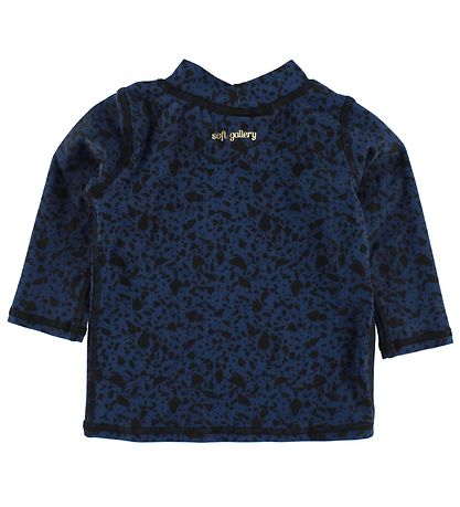 Soft Gallery Badebluse - UV50+ - Astin - Navy m. Prikker