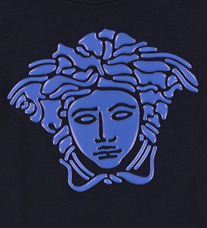 Young Versace T-shirt - Navy m. Bl Medusa