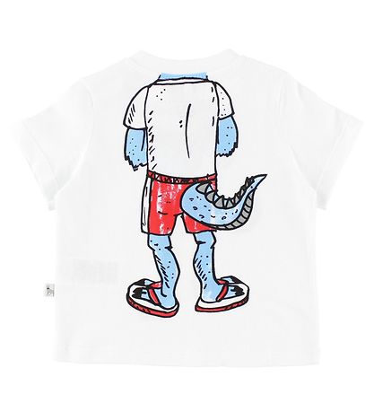 Stella McCartney Kids T-shirt - Hvid m. Monsterkrop