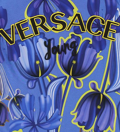 Young Versace T-shirt - Bl m. Blomster