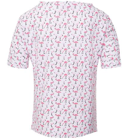 Petit Crabe Badebluse - Luna - UV50+ - Creme m. Flamingo