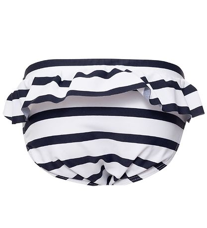 Petit Crabe Bikinitrusser - Zoe - UV50+ - Hvid/Navystribet