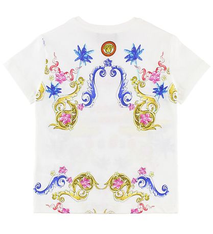 Young Versace T-shirt - Hvid m. Biler/Farver