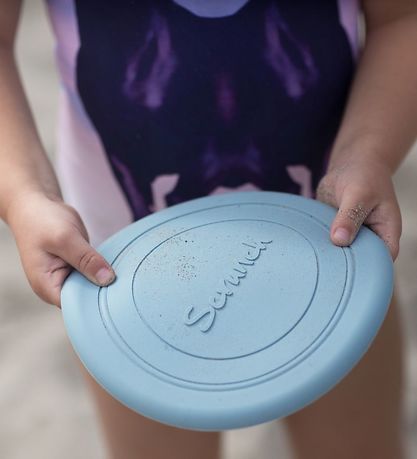 Scrunch Frisbee - Silikone - 18 cm - Lysebl